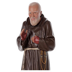 Imagem São Padre Pio de Pietrelcina 80 cm resina pintada à mão Arte Barsanti