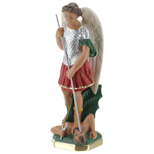 Statuette Saint Michel 20 cm plâtre peint à la main Barsanti 3