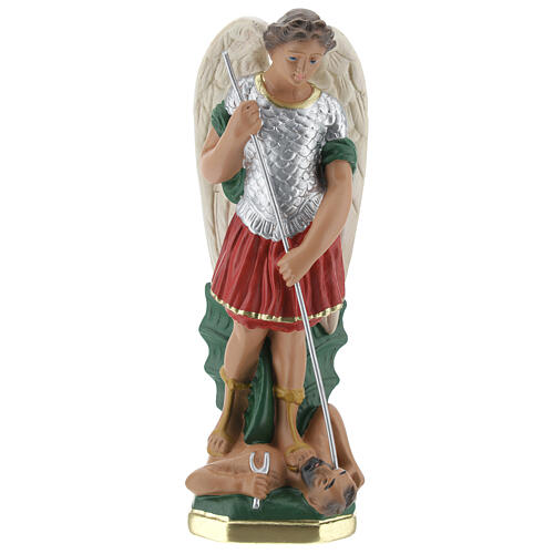 Figurka Święty Michał 20 cm gips malowany ręcznie Barsanti 1