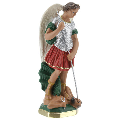 Figurka Święty Michał 20 cm gips malowany ręcznie Barsanti 4