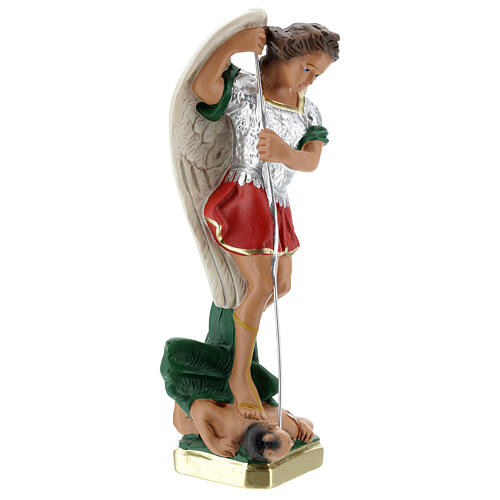 Statue aus Gips Erzengel Michael handbemalt, 30 cm 5