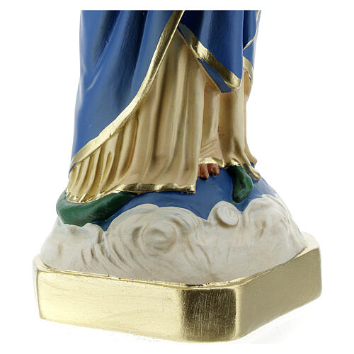 Statue Immaculée Conception mains jointes 30 cm plâtre Barsanti 4