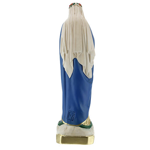 Nossa Senhora da Imaculada Conceição mãos juntas imagem de gesso pintada à mão Arte Barsanti 30 cm 6