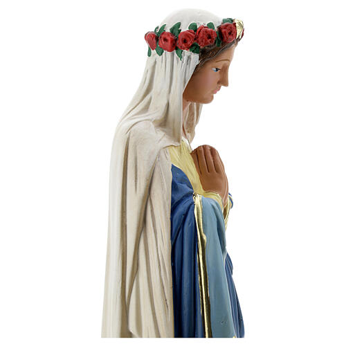 Statue of the Immaculate Virgin Mary, hands joined 40 cm plaster Arte Barsanti  7