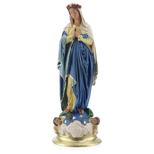 Virgen Inmaculada 40 cm estatua yeso manos juntas Barsanti 1