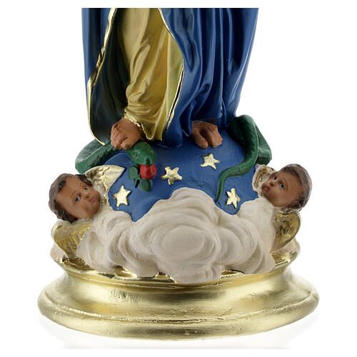 Virgen Inmaculada 40 cm estatua yeso manos juntas Barsanti 8