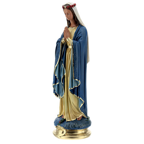 Virgen Inmaculada manos juntas estatua 50 cm yeso Barsanti 3