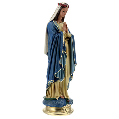 Virgen Inmaculada manos juntas estatua 50 cm yeso Barsanti 5
