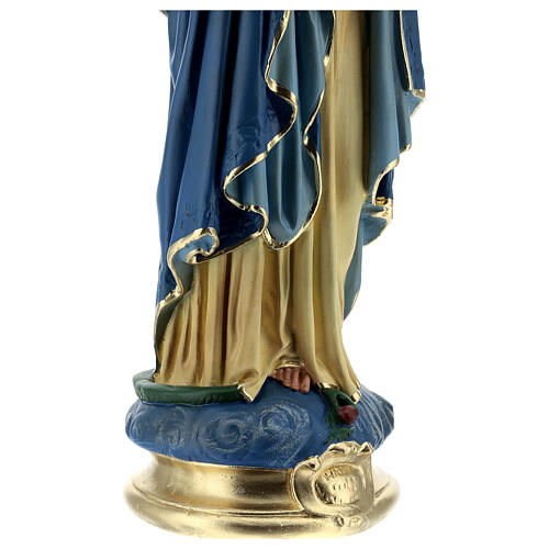 Vierge Immaculée mains jointes statue 50 cm plâtre Barsanti 6