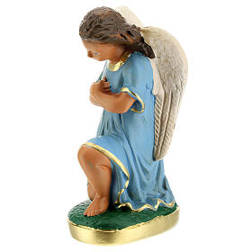 Statue of angels praying 15 cm plaster hand painted Arte Barsanti