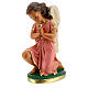 Statue of angels praying 20 cm plaster hand painted Arte Barsanti s2