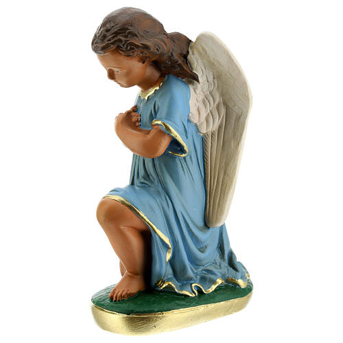 Statue anges prière 20 cm plâtre peint à la main Arte Barsanti 3