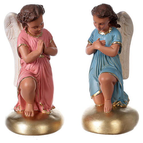 Aniołki modlące się figura gipsowa 30 cm malowana ręcznie Arte Barsanti 1