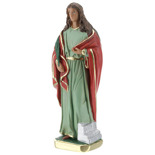 Statue of St. Cecilia in plaster 20 cm Arte Barsanti 2