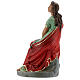 Santa Cecilia estatua yeso 30 cm pintada a mano Barsanti s7