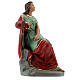 Saint Cecilia plaster statue, 30 cm hand painted Barsanti s5