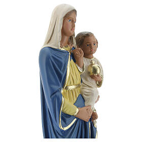 Virgin with child 20 cm hand painted plaster statue Arte Barsanti