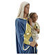 Virgen con niño 20 cm estatua yeso pintada a mano Barsanti s2
