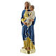 Statua Madonna Bambino gesso 30 cm dipinta a mano Barsanti s3