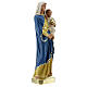 Statua Madonna Bambino gesso 30 cm dipinta a mano Barsanti s4