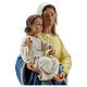 Virgin with child 40 cm hand painted plaster statue Arte Barsanti. s4