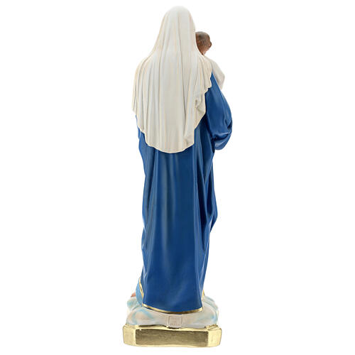 Virgin Mary statue with Child, 50 cm hand painted plaster Barsanti 6