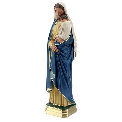 Statue aus Gips Maria mit dem Jesuskind handbemalt von Arte Barsanti, 60 cm 3