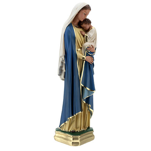 Statue aus Gips Maria mit dem Jesuskind handbemalt von Arte Barsanti, 60 cm 5