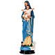 Statua Madonna con Bambino gesso 80 cm colore a mano Arte Barsanti s3