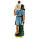 Saint Christophe statue plâtre 20 cm peint main Arte Barsanti s4