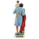 Estatua San Cristóforo yeso 30 cm pintada a mano Arte Barsanti s5