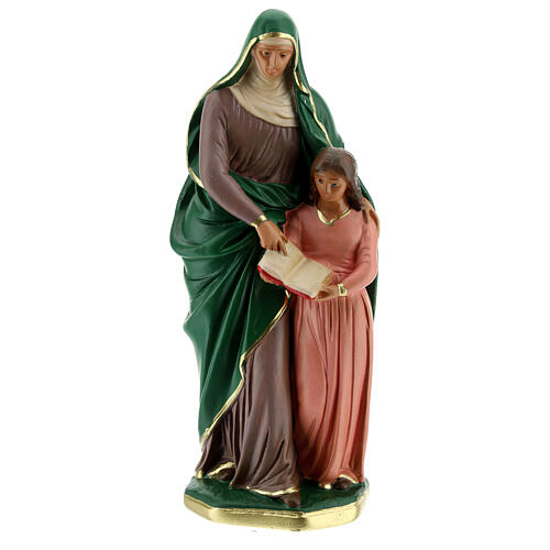 St. Anne hand painted plaster statue Arte Barsanti 20 cm 1