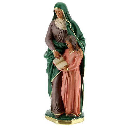 St. Anne hand painted plaster statue Arte Barsanti 20 cm 2