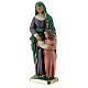 Santa Ana com a Virgem Maria imagem de gesso pintada à mão Arte Barsanti 30 cm s3