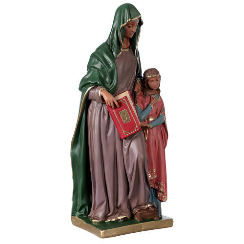 Statue Sainte Anne plâtre 40 cm peinte main Arte Barsanti 4