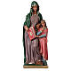 Statue Sainte Anne plâtre 40 cm peinte main Arte Barsanti s1