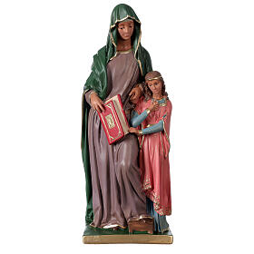 Statua Sant'Anna gesso 40 cm dipinta a mano Arte Barsanti