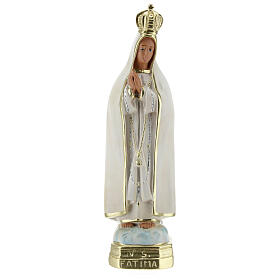 Madonna Fatima statua gesso 20 cm pittura a mano Barsanti