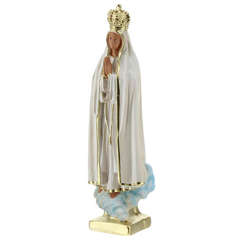 Notre-Dame de Fatima 25 cm statue plâtre coloré main Barsanti 3