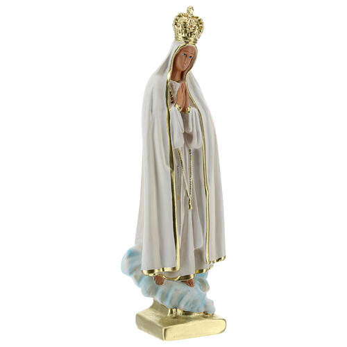 Notre-Dame de Fatima 25 cm statue plâtre coloré main Barsanti 4