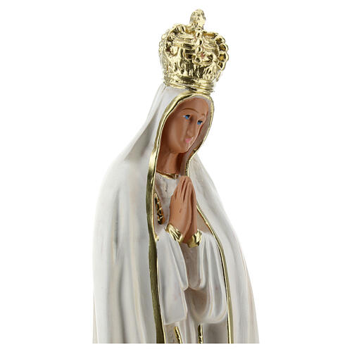 Nossa Senhora de Fátima 25 cm imagem gesso corado à mão Barsanti 2