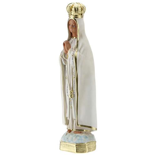 Statua Madonna Fatima gesso 30 cm dipinta a mano Barsanti 3