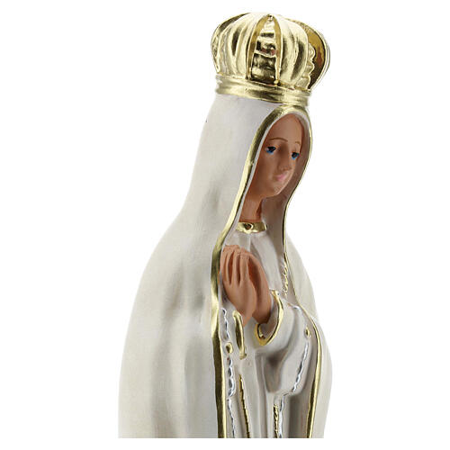 Statua Madonna Fatima gesso 30 cm dipinta a mano Barsanti 4