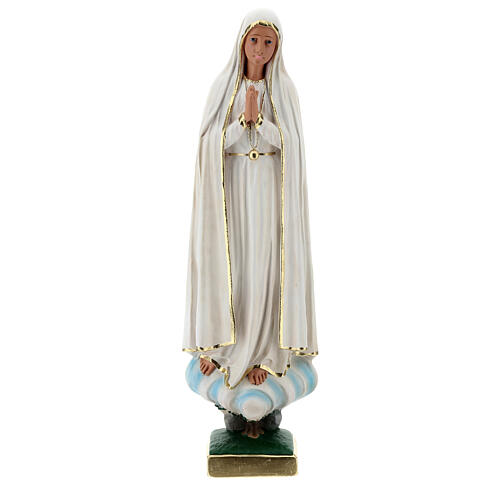 Statue aus Gips Madonna Fatima handbemalt von Arte Barsanti, 60 cm 1