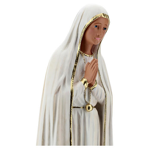 Statue aus Gips Madonna Fatima handbemalt von Arte Barsanti, 60 cm 2