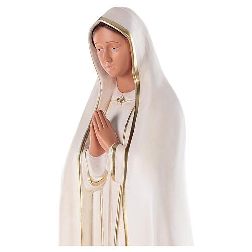 Nossa Senhora de Fátima imagem gesso pintada à mão Arte Barsanti 80 cm 2