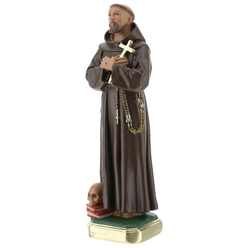 Statue aus Gips Franz von Assisi handbemalt von Arte Barsanti, 20 cm 3