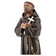 St. Francis of Assisi plaster statue 20 cm hand painted Arte Barsanti s2