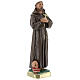 St. Francis of Assisi plaster statue 20 cm hand painted Arte Barsanti s4