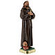 St. Francis of Assisi plaster statue 30 cm hand painted Arte Barsanti s5